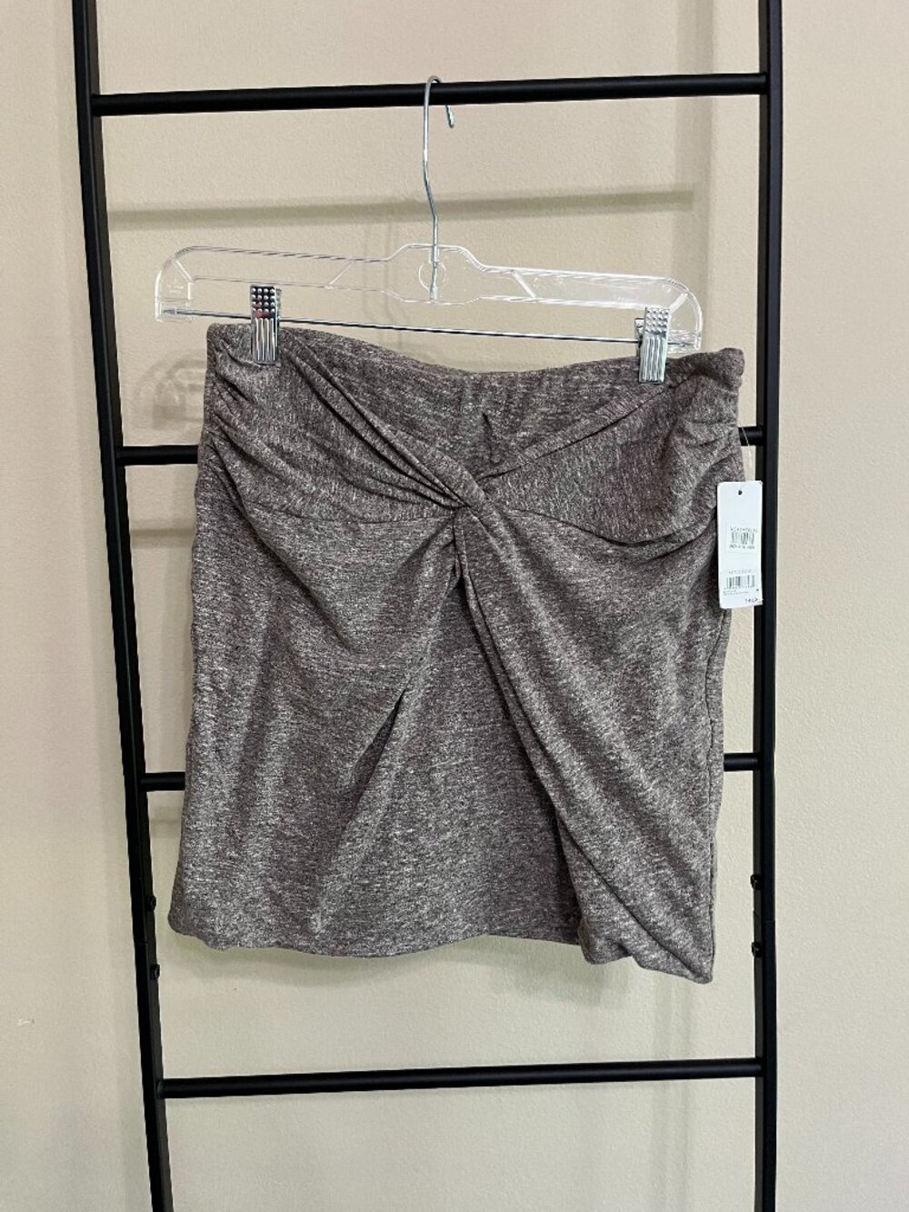 BP. Nordstrom Gray Cotton Blend Halter Top Size M Y2K Minimalist Summer Tube
